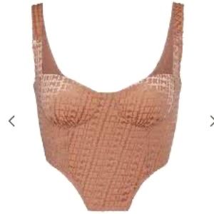 SKIMS Velvet Corset in Sienna - XL - NWT